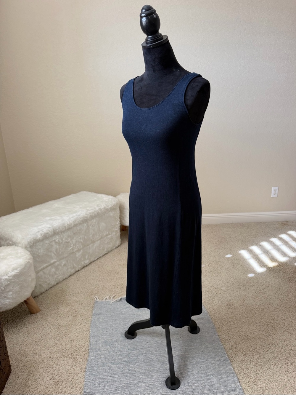 Classic Black Tank Midi Dress - Brand Unspecified